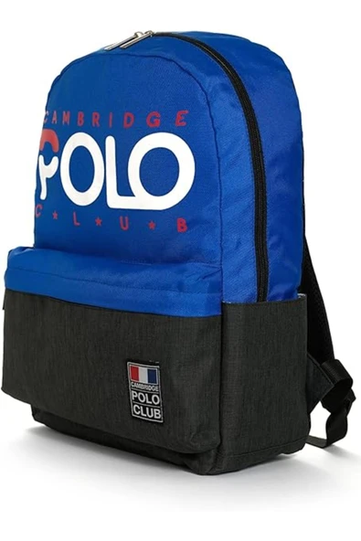 Cambridge Polo Club Normcore Matara Cepli Unisex Okul Sırt Çantası Lacivert / CPC3027.0011 - Resim 2