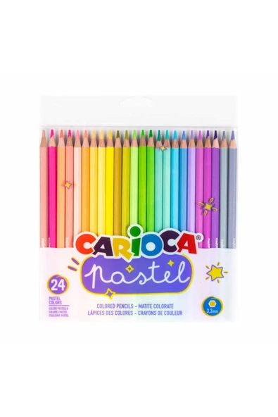 CARIOCA 24 Renk Kuru Boya Pastel Renk 43310 - Resim 2