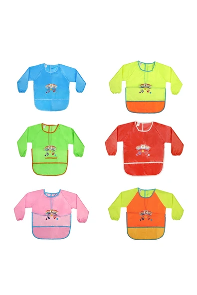 Lino Boyama Önlüğü 6-8 Yaş (Su Geçirmez) - Resim 2