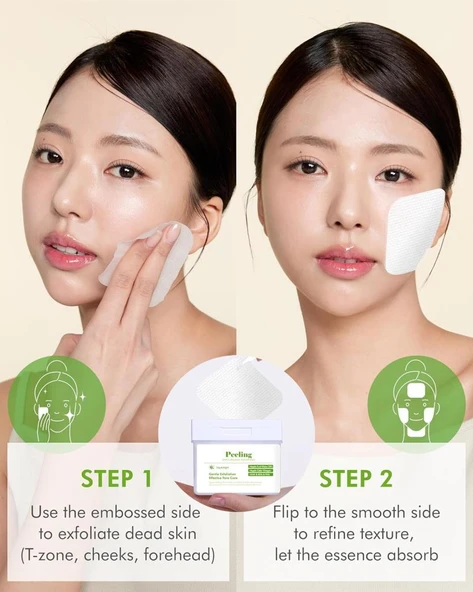 Dermal Elma Özlü Gözenek Temizleyici Aydınlatıcı Peeling Tonik Toner Pedi 80 adet - Resim 6