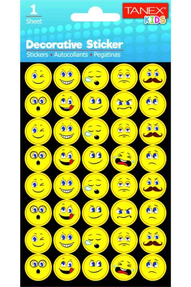 Tanex Gülen Yüzler Serisi Etiketi TNX-25026 ürün görseli