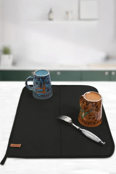 Basic Bulasik Kurutma Mati 46x55 cm Siyah - Resim 2