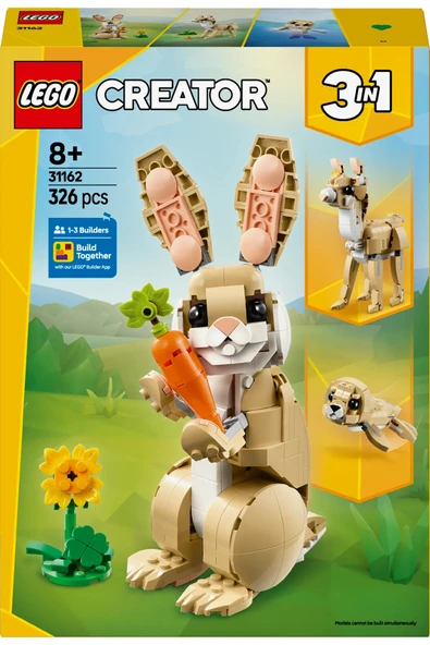 LEGO ® Creator 3’ü 1 Arada Sevimli Tavşan 31162 - 8+ Çocuklar için Yaratıcı Oyuncak Yapım Seti (326P) - Resim 4
