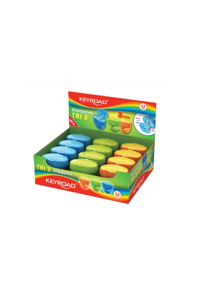 KEYROAD TRIS ÜÇLÜ KALEMTRAŞ ürün görseli
