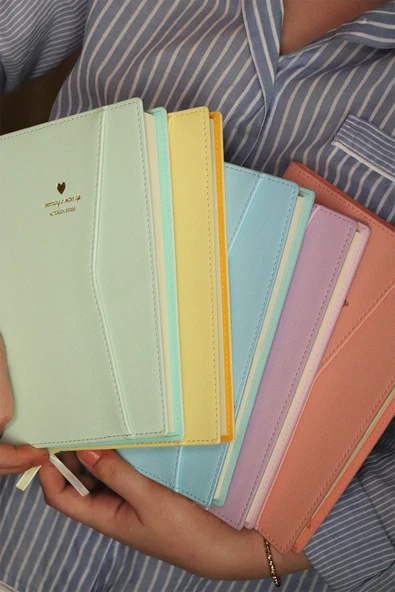 Victoria's Journals Geçmeli ve Cepli Defter A6 Ivory 128 yaprak - Resim 4