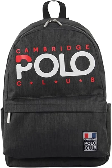 Cambridge Polo Club Normcore Matara Cepli Unisex Okul Sırt Çantası Siyah / CPC3027.0001 ürün görseli