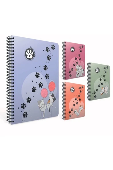 Gıpta GIPTA PAW SPİRALLİ PP. KAPAK A4 80YP. ÇİZGİLİ DEFTER ürün görseli