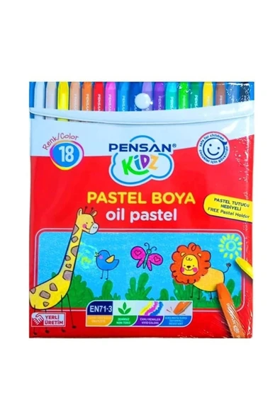 Pensan Kidz Pastel Boya Çantalı 18 Renk ürün görseli