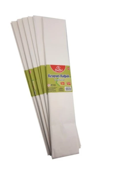 Bubu Krapon Kağıdı 50x200 Cm 10'lu Paket Beyaz ürün görseli