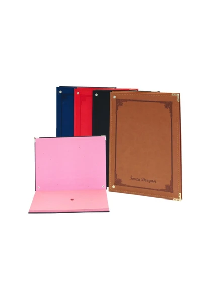 Önder Lux Imza Dosyası - Termo Deri Kapaklı -24 Yapraklı Siyah ürün görseli