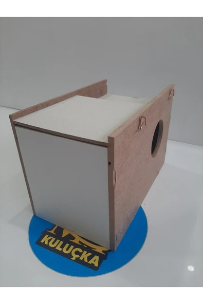 Mh Muhabbet Kuşu Için Ahşap Yuvalık - Resim 4