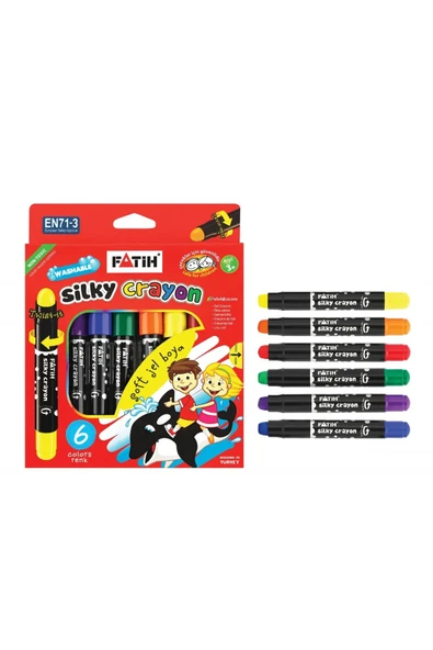 Fatih 6 Renk Jel Silky Crayon Çevirmeli Boya 50250 ürün görseli