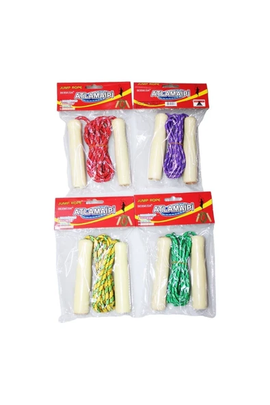 KIZILKAYA Kızılkaya Ahşap Renkli Lüx Atlama İpi ürün görseli