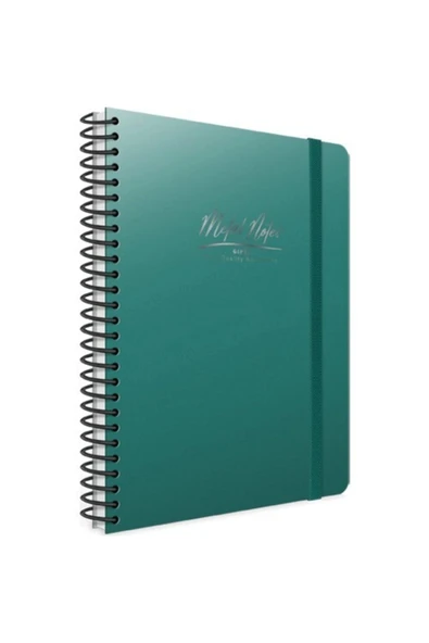 Gıpta Metal Notes Telli Defter Pp Kapak Çizgili 80 Yaprak - Resim 3