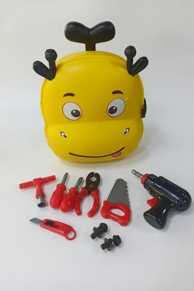 10 Parça Valizli Tamir Setim – Taşınabilir Oyuncak Tamir Seti - Resim 3