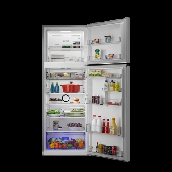 Arçelik 566406 MI Gümüş Gri No Frost Buzdolabı - Resim 5