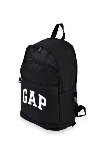 GAP Siyah Erkek Çocuk Sırt Çantası 12875-GAP ÇİFT BÖLME SIRT ÇANTASI - Resim 2