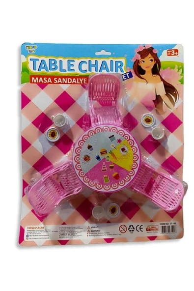 Bayraktar Tt-102 Kartela Masa Sandalye Seti ürün görseli 1