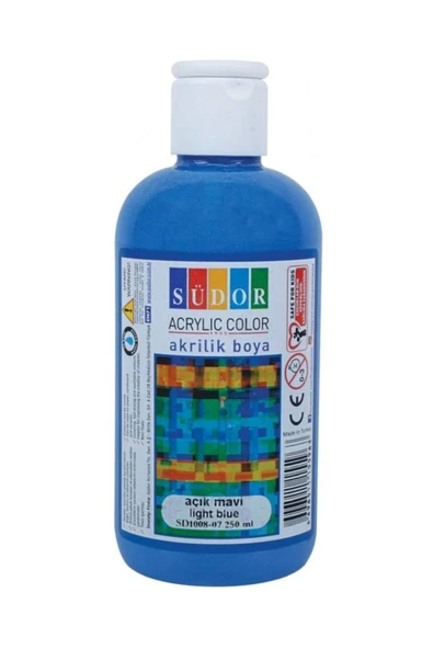 Südor Akrilik Boya 250 Ml Açık Mavi - Resim 2