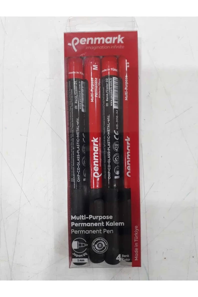penmark ASETAT -CD- KALEMİ MEDİUM UÇ 4 LÜ SET - Resim 3