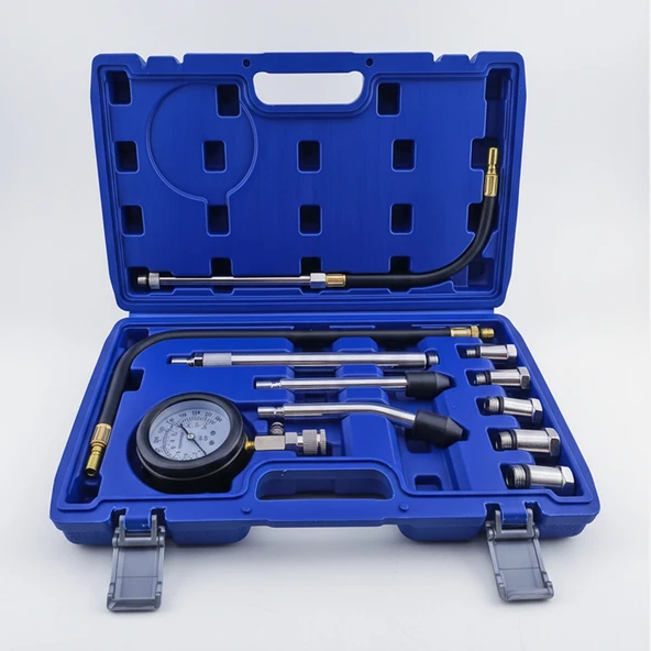 Mavi Taşıma Çantasında NT0011 Motor Kompresyon Test Cihazı 11 Parça ürün görseli
