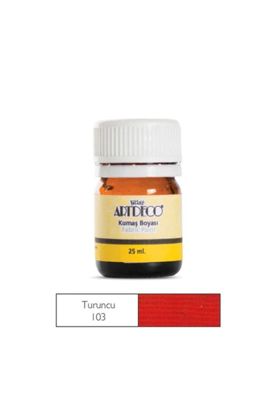 Artdeco Kumaş Boyası 103 Turuncu ürün görseli
