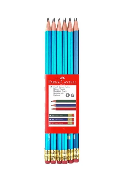 Faber Castell Faber 2120 Silgili Kurşun Kalem 12 Li Paket (5244212000) ürün görseli