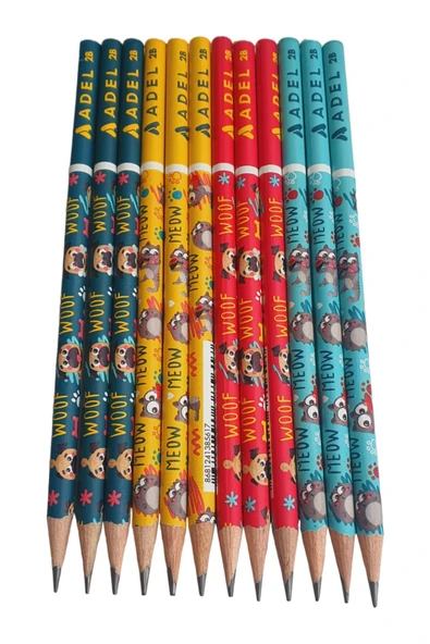 Adel Cat&dogs 2b Kurşun Kalem 12 Adet ürün görseli