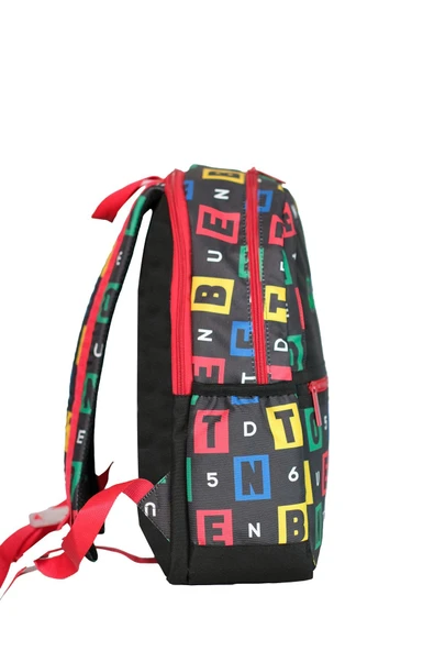 United Colors of Benetton . Harf Baskılı Unisex Çocuk Sırt Çantası - Resim 3