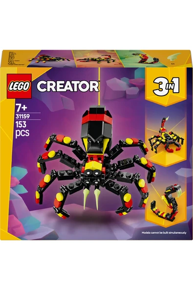 LEGO ® Creator 3’ü 1 Arada Vahşi Hayvanlar: Şaşırtıcı Örümcek 31159 - 7+ Oyuncak Yapım Seti (153P) - Resim 3