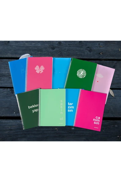 Faber Castell Mopak A4 72 Yaprak Spıralli- Plastik Kapak Defter Neon Kareli - Resim 2