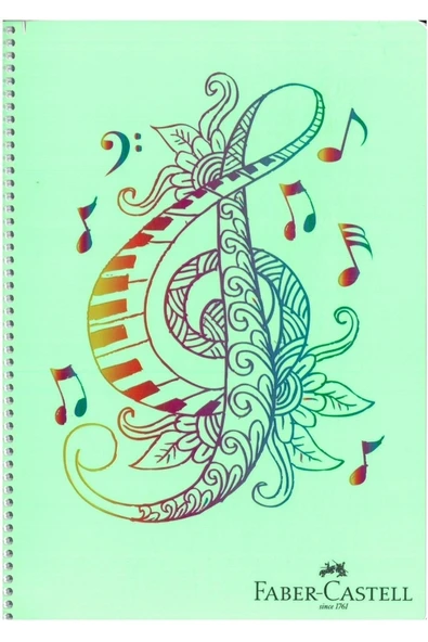 Faber Castell Faces Spiralli Defter 100 Yaprak Kareli ürün görseli