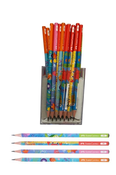 Faber Castell Faber Deniz Macerası 2B Kurşun Kalem 12 Li Paket (5244005008) ürün görseli