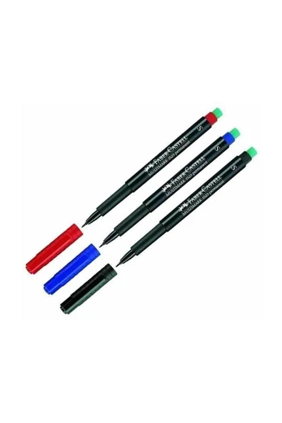 Faber Castell Permanent Asetat Kalemi Cd Kalemi S Mavi 10 Adet ürün görseli