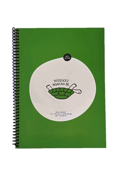 KESKİN COLOR Hisli Şeyler Hafif Kağıt Stickerli Defter-düzelicez ürün görseli