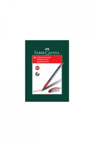 Faber Castell 1425 Iğne Uç Tükenmez Kalem Kırmızı 50' Li Kutu ürün görseli