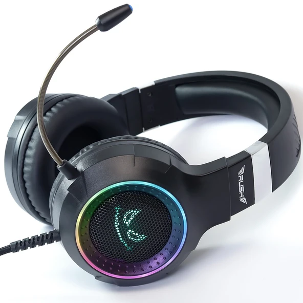Rush Ace Rhx55 7.1 Surround Titreşimli Rgb Modlu Mikrofonlu Oyuncu Gaming Kulaklık - Resim 6