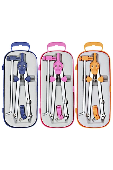 Brons Ortadan Ayarlanabilir Uzatma Ayaklı Metal Pergel Karışık Renk BR-586 - Resim 2