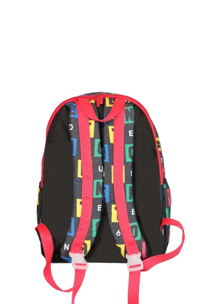 United Colors of Benetton . Harf Baskılı Unisex Çocuk Sırt Çantası - Resim 4