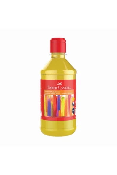 Faber Castell Tempera Okul Boyası 500 ml - Sarı ürün görseli