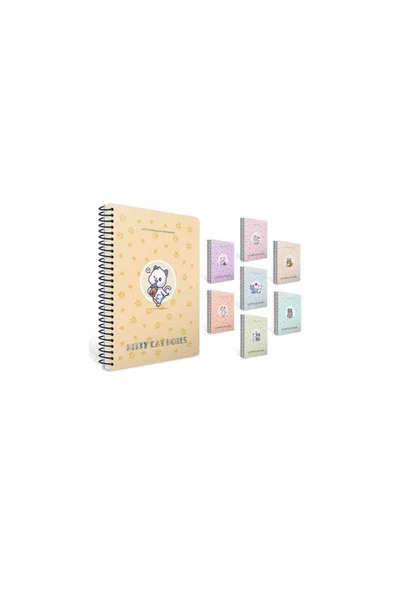 Gıpta A4 80 Yaprak Kareli Kitty Cat Spiralli Pp Kapak Defter 7280000 ürün görseli