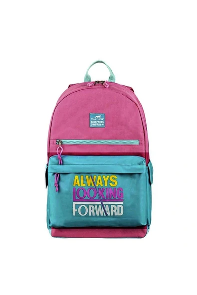 Mikro PT5216 PANTHER ALWAYS LOOKING 4 BÖLMELİ SIRT ÇANTASI PEMBE ürün görseli