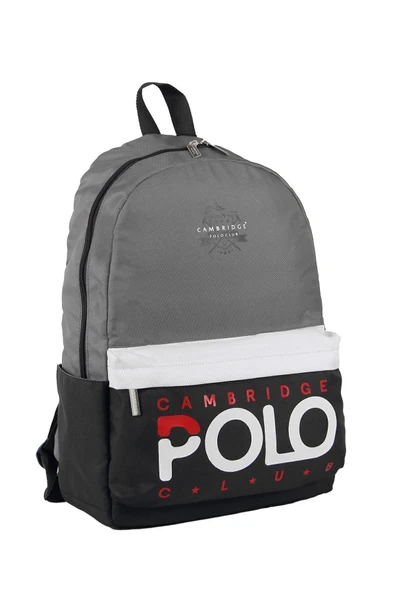 Cambridge Polo Club Preppy Tek Ana Bölmeli Unisex Sırt Çantası 2024 - Resim 2