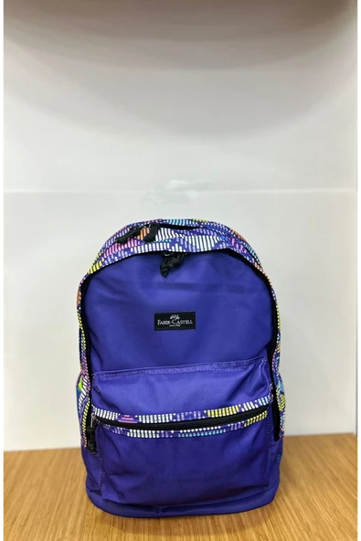 Faber Castell Faber-castell Sırt Çantası Round 1 Mor - Resim 4