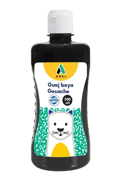 Adel Guaj Boya 500 ml . Siyah ürün görseli