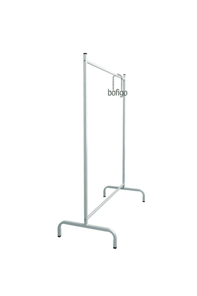 Bofigo Konfeksiyon Askısı Ayaklı Askılık Elbise Askılığı Beyaz - Resim 6