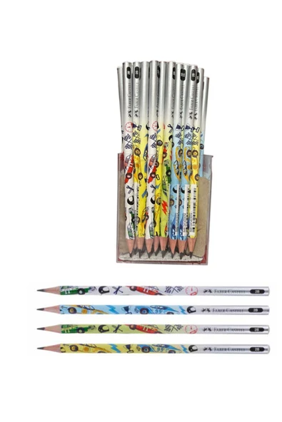 Faber Castell Faber Arabalar Kurşun Kalem 2B ürün görseli