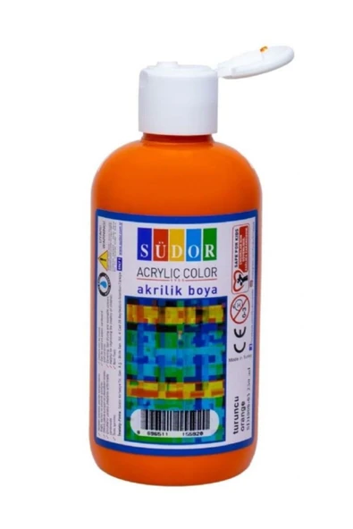 Südor AKRİLİK BOYA 250 ML TURUNCU SD1008-03 ( 1 ADET FİYATIDIR) ürün görseli