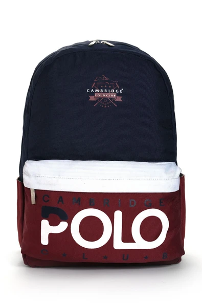 Cambridge Polo Club Preppy Tek Ana Bölmeli Unisex Okul Çantası ürün görseli