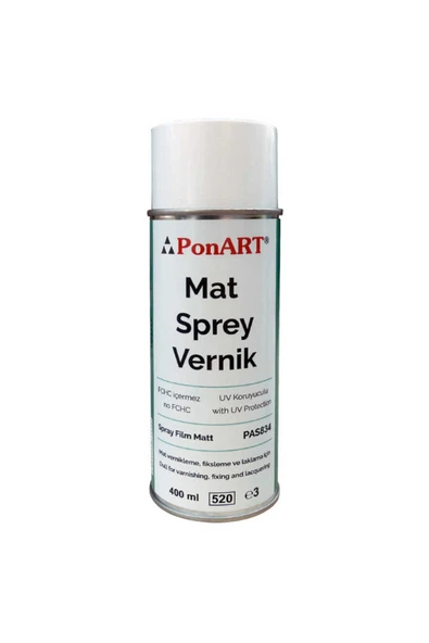 Ponart Mat Sprey Vernik Mat 400ml ürün görseli